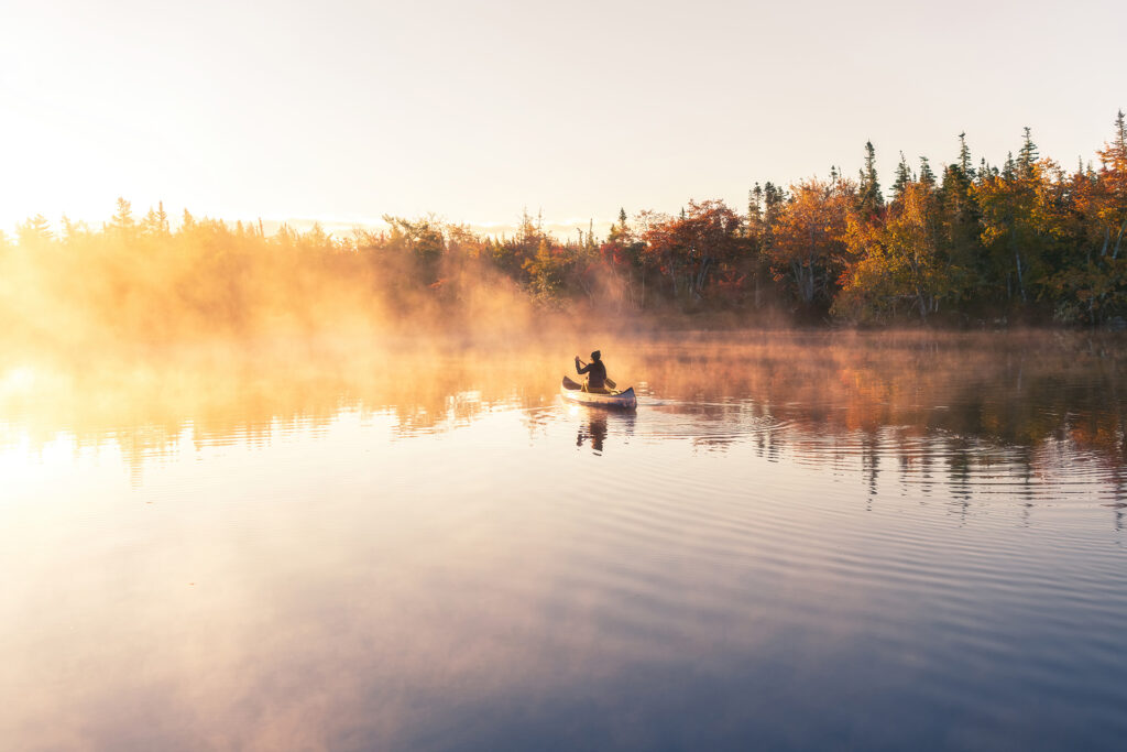 Misty Morning Canoe